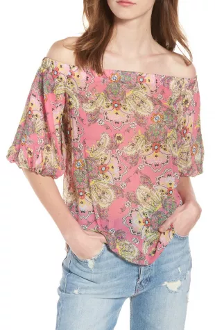 Tune In Off the Shoulder Top