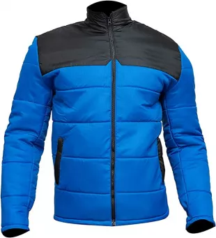 Blue and Black Puffer Jacket for Men