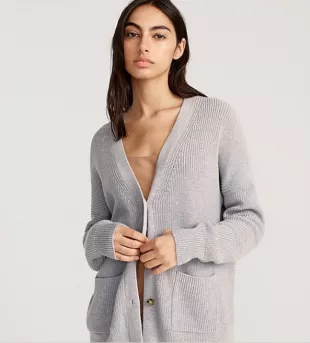 Carsin Raw Detail V-Neck Sweater main image 0