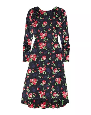 Crotone Floral Print Midi Dress