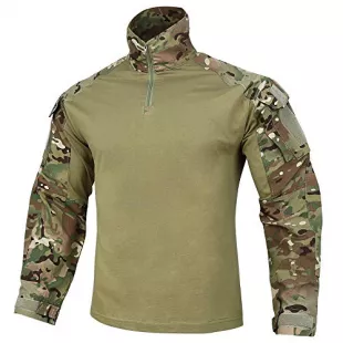 KRYDEX Tactical G3 Combat Shirt Multicam Rapid Assault Long Sleeve Shirt with Elbow Pads (M-Multicam)