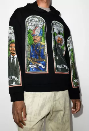X Barriers NY Monument Printed Cotton Hoodie