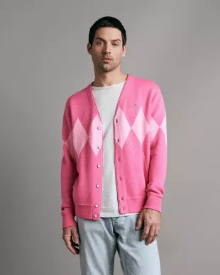 Winslow Cotton Argyle Cardigan