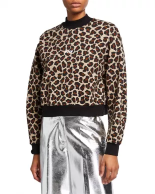 msgm - Animal-Print Sweatshirt