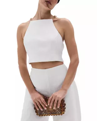Joey Cropped Chain Strap Top