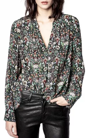 Zadig & Voltaire - Tink Kaleido Floral Top