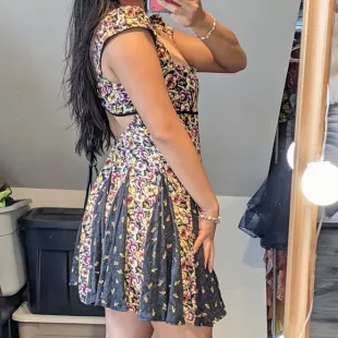 Free People Ponderosa Open Back Mini Dress worn by Aurora as seen in Below  Deck Mediterranean (S07E10) | Spotern