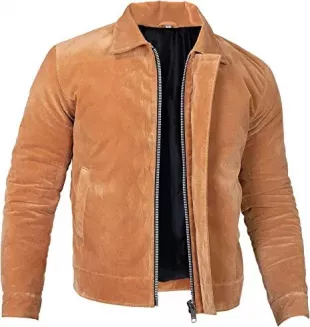 Suede Jacket worn by Joel (Troy Baker) as seen in The Last Of Us Part II  videogame