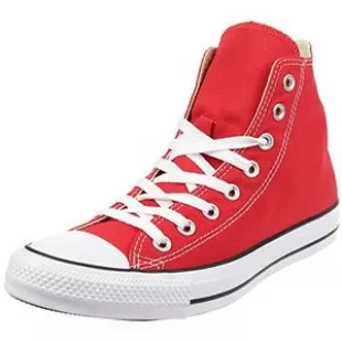 Chuck Taylor All Star Canvas High Top, Red, 11