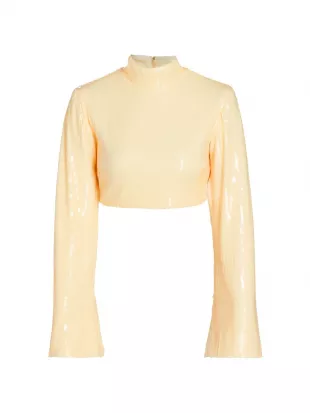 Elsabet Sequin Crop Top