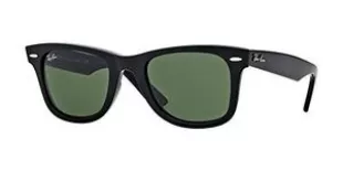 RB2140 WAYFARER Sunglasses For Men For Women, Black/Crystal Green, 54 mm