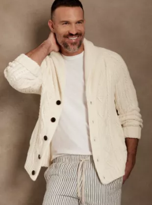 Shawl Collar Cardigan