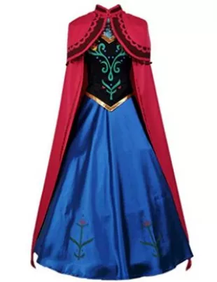 Princess Costume Cosplay Dress Up Halloween Gown Outfit