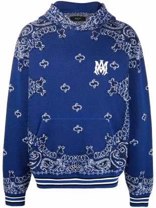 Amiri - Bandana-pattern Hoodie