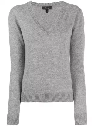Knit V-Neck Sweater