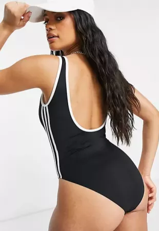 Adidas Zip Up Swimsuit worn by Harper Stern Myha la Herrold as