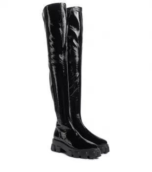 Monolith Faux Leather Over-The-Knee Boots