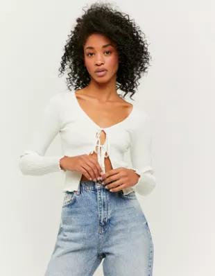 TOP MANCHES LONGUES BLANC