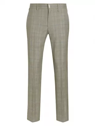 Formal Plaid Trousers