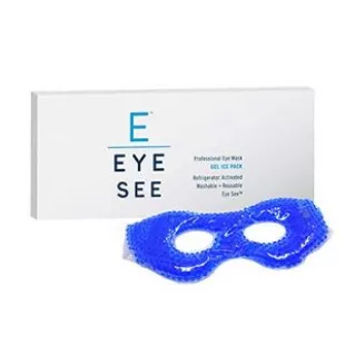 Eye See Cooling Gel Eye Mask - Cold Compress Ice Pack with Gel Beads - Microwave Safe for Heat Therapy -Great for Puffy Eyes, Dark Circles, Dry Eyes, Soothing Headaches