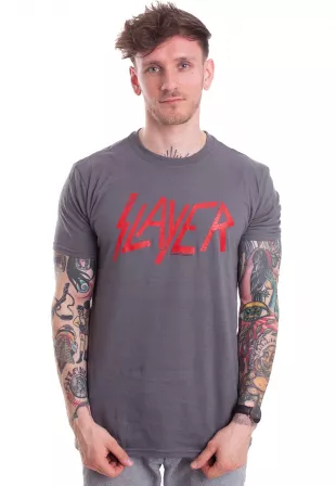 Distressed Logo Charcoal - T-Shirt