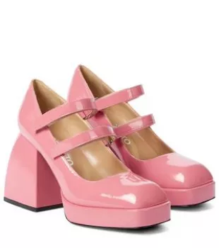 Bulla Babies pink patent leather pumps