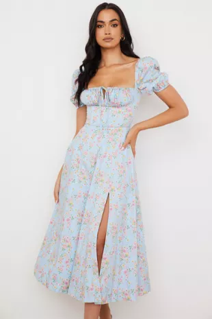 dress plus size Genevieve Empire Waist Maxi Dress– Hello Curve Size:24w Short Sleeve Black Curvy Tea Dresses