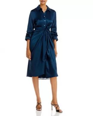 Jacey Silk Shirt Dress