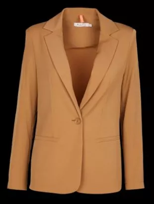 Veste de tailleur droite - Marron