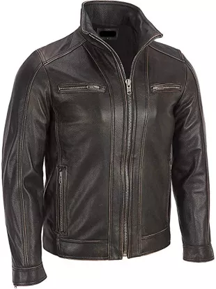 The Black Rivet Leather Jacket