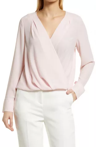 halogen - Cross Front Blouse