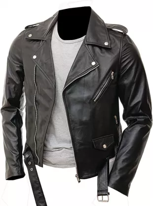 Motorcycle Cafe Racer Leather Jacket