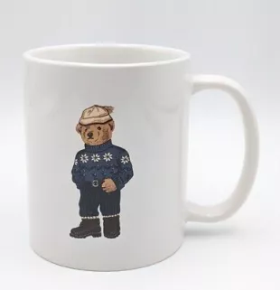 Alpine Bear Coffee Mug 1997 Vintage Polo Stoneware