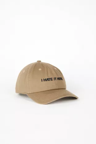 I hate it here hat cap