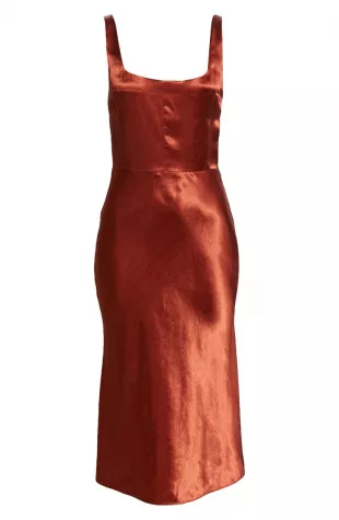 Vince Satin Slipdress worn by Samantha Powell (Audrey Corsa) as seen in All  Rise (S02E12) | Spotern