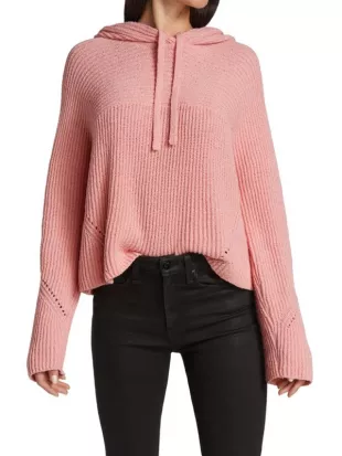 Sunny Textured Cotton Hoodie