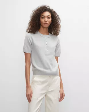 Club Monaco - Short Sleeve Cashmere Sweater