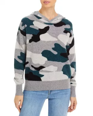 Camo Cashmere Hoodie