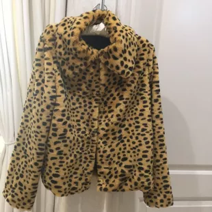 Topshop - Faux Leopard Jacket