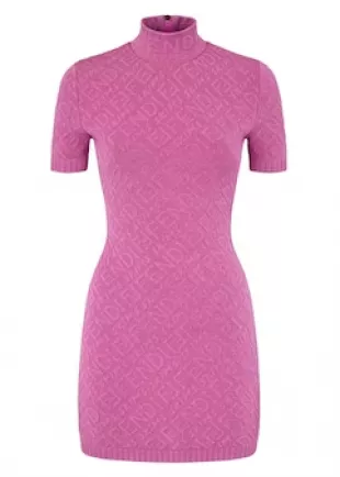 Fendi x Skims Embossed Short Sleeve Dress worn by Alexandra Rose as seen in  Selling The OC (S01E06)