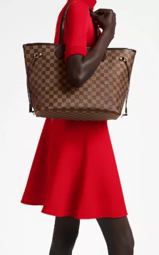 Louis Vuitton Neverfull MM Tote Bag worn by Brandi Marshall as