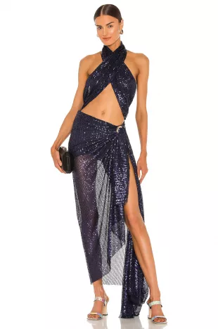 Cleopatra Sequins Maxi Dress