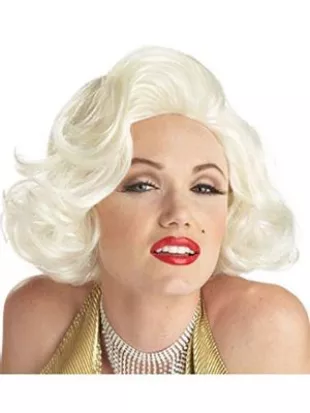 Adult Classic Platinum Blonde Marilyn Monroe Wig