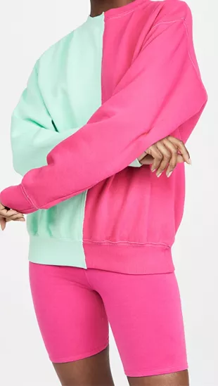 Half and half sweatshirts Clearance