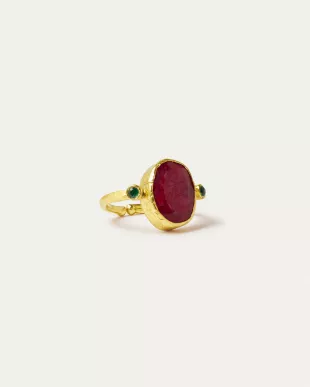 Lucia Ruby Cocktail Ring