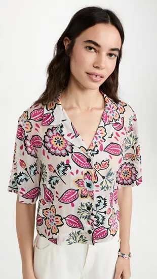 Mare Cropped Floral Shirt