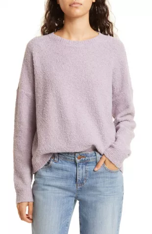 Crewneck Bouclé Sweater