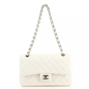 Chanel - Classic Double Flap Bag Quilted Caviar Medium