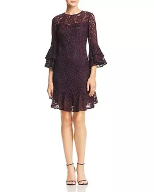 ELIZA J - Double Ruffle Lace Dress