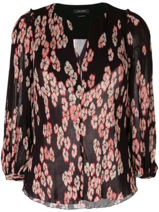 blouse à fleurs